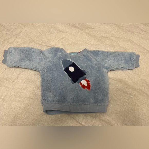 Little boys soft fleece sweater sz 6months. Pekkle brand. - Picture 4 of 6